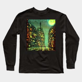 Abstract Cityscape Long Sleeve T-Shirt